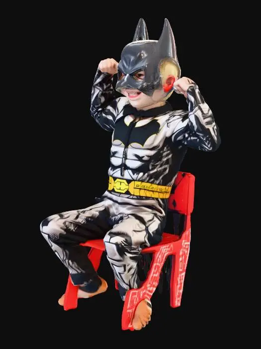 3D model for Caped Crusader Kid