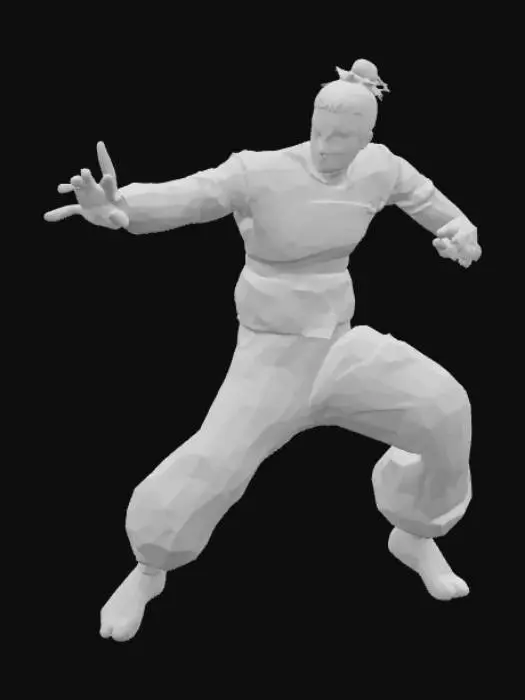 3D model for Martial Artist Pose