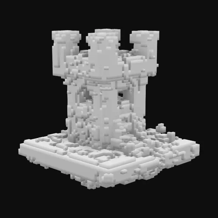 3D model for one defensive tower