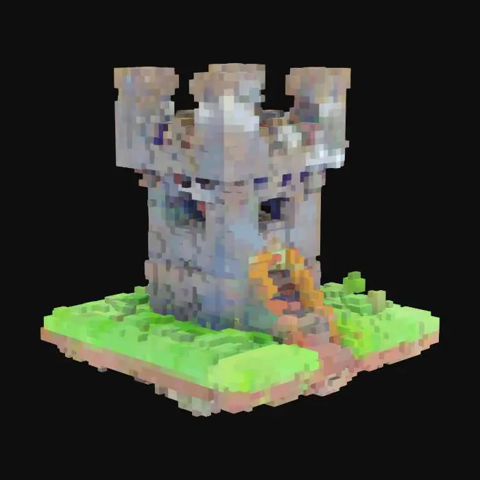 3D model for one defensive tower