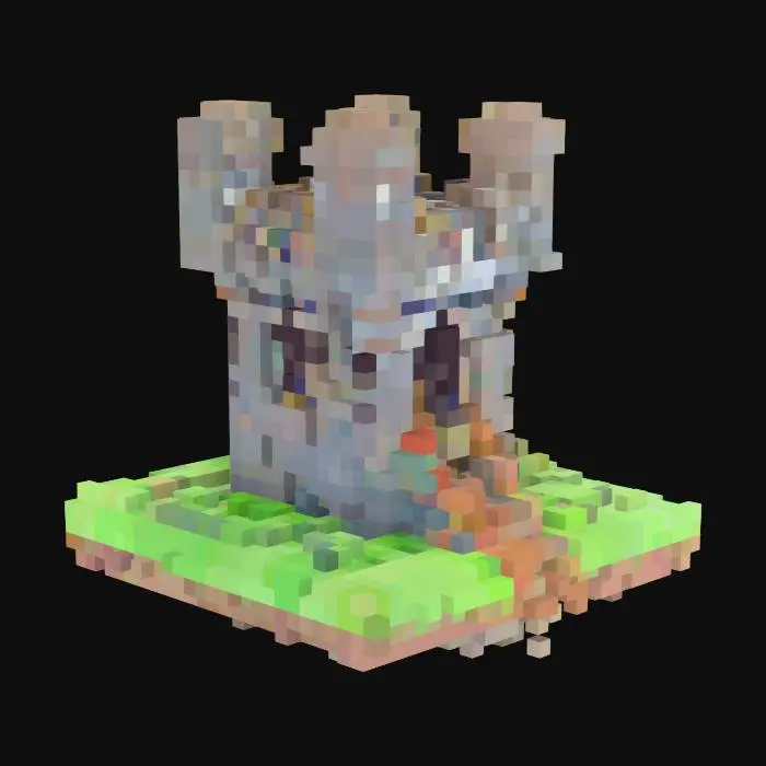 3D model for one defensive tower