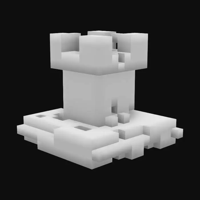 3D model for one defensive tower