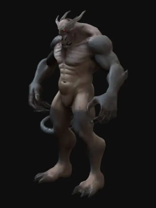 3D model for killer monster for Godot 4