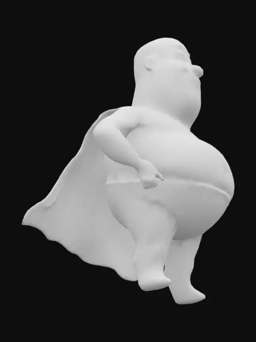3D model for Superhero in Undies