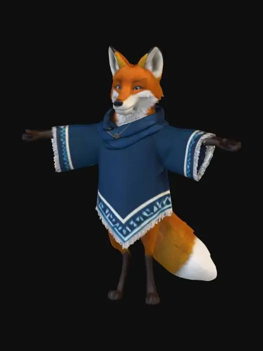 3D model for Fox Cloak