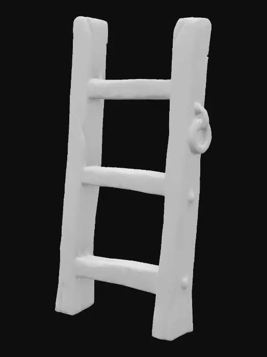 3D model for Wooden Ladder