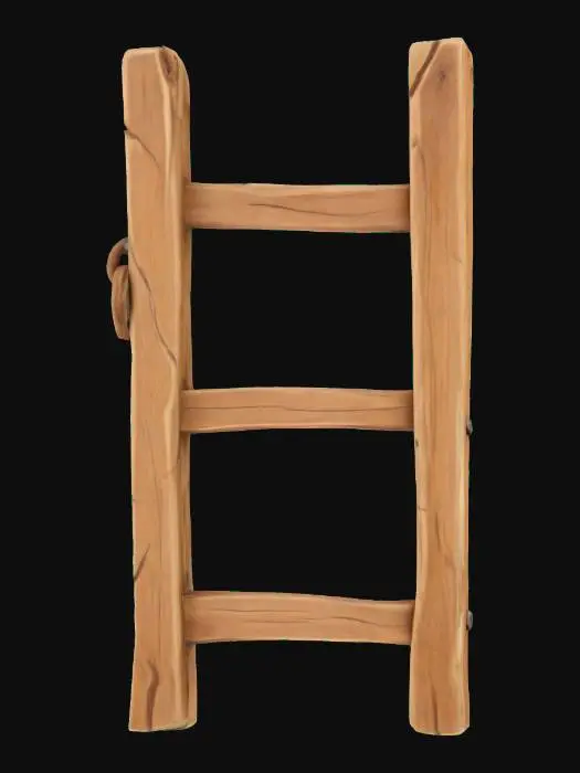 3D model for Wooden Ladder