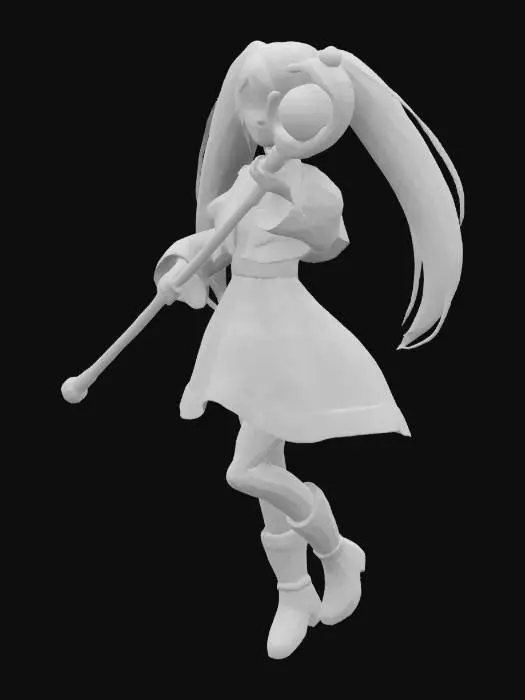 3D model for Elf Mage - Frieren