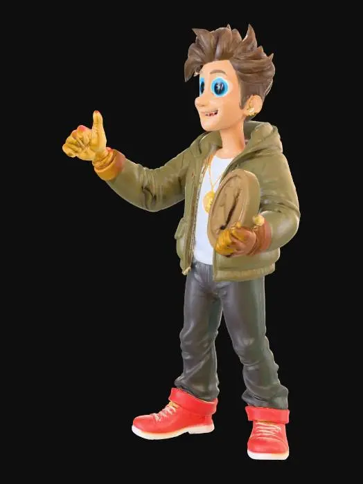 3D model for "Helper"J J'aime la crypto