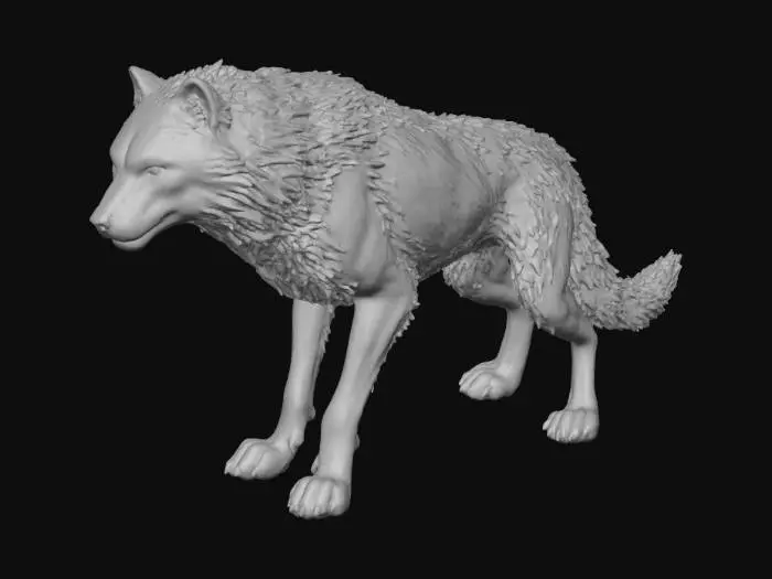 3D model for Blue star Jaguar wolf