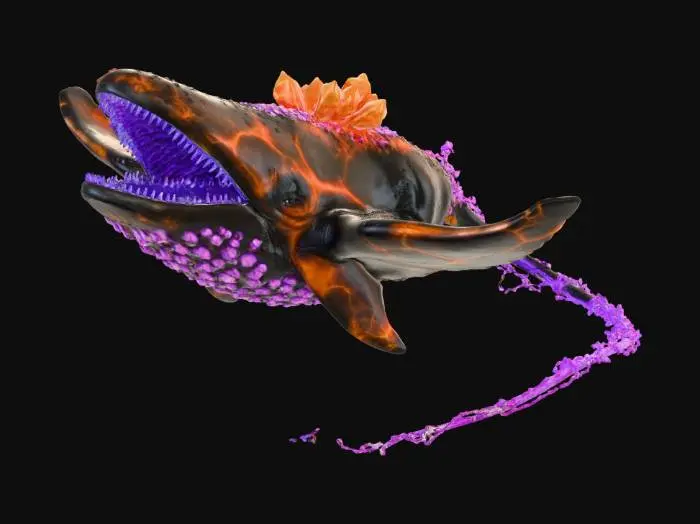 3D model for Blue Star whale stingray clingfish