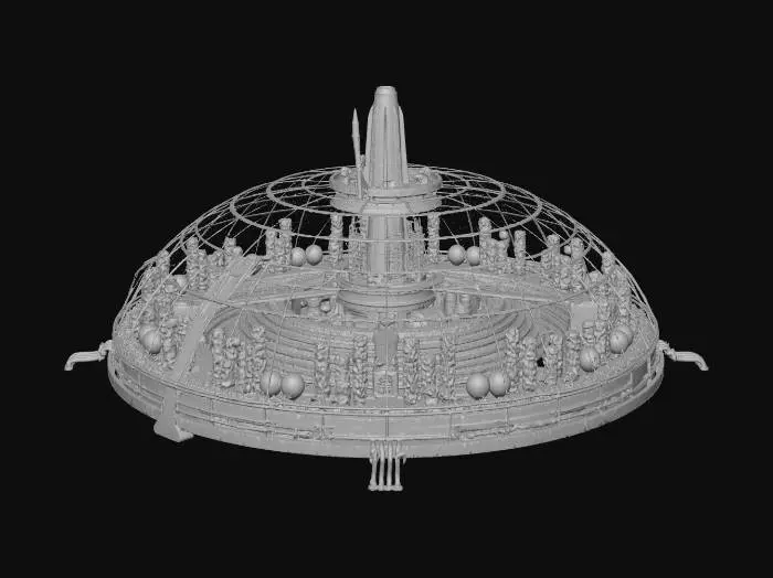 3D model for Moon space station