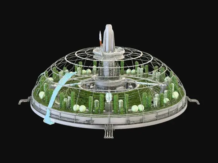3D model for Moon space station