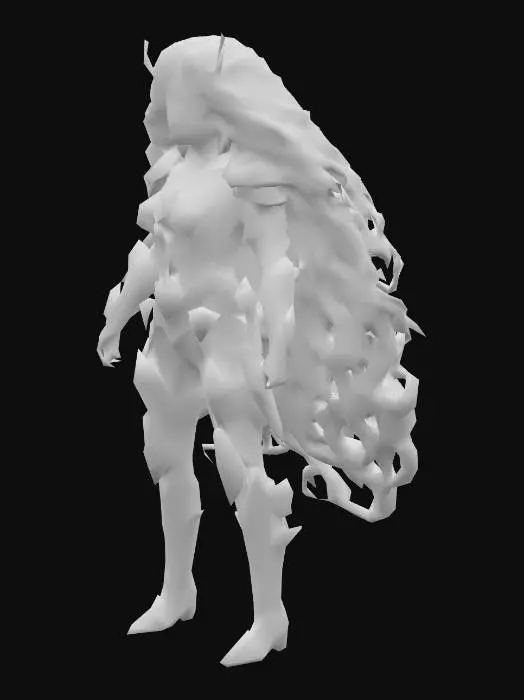 3D model for Elemental Warrior