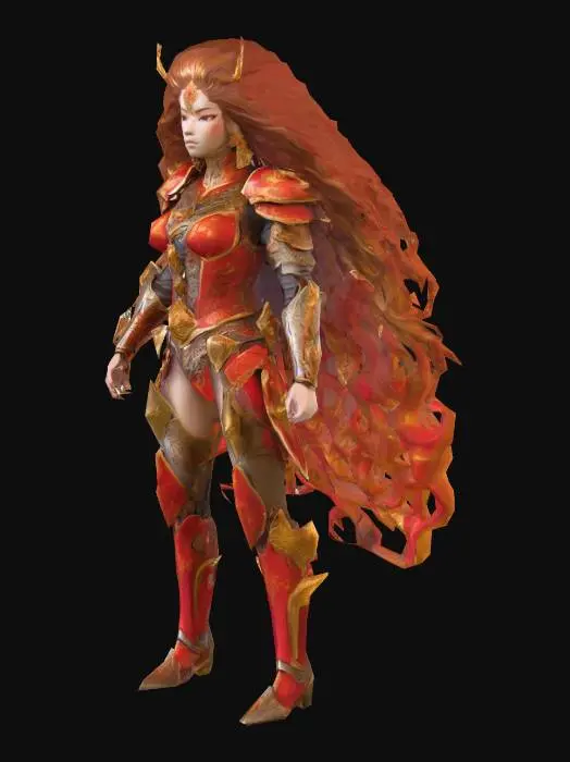 3D model for Elemental Warrior