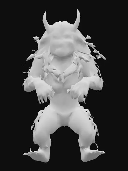 3D model for Sagittarius Yokai demon