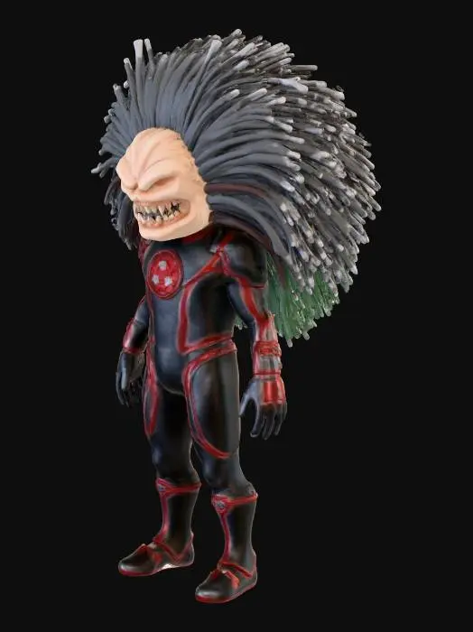 3D model for Spiky Demon Warrior