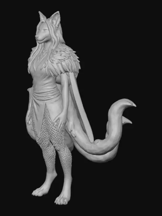 3D model for Mystical Kitsune Guardian