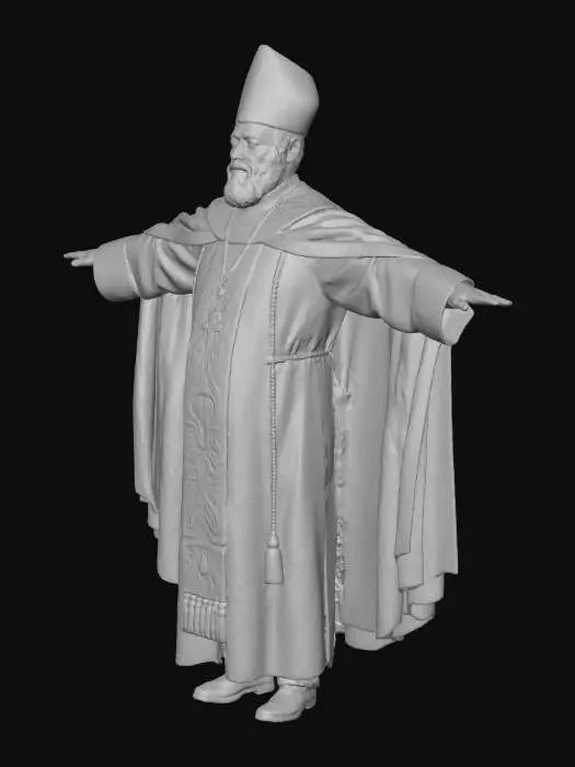 3D model for Bishop in Robes My Papa 😄