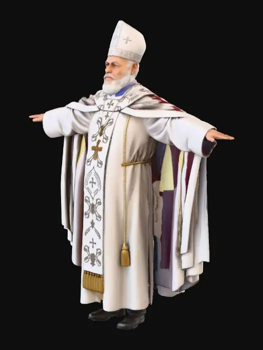 3D model for Bishop in Robes My Papa 😄