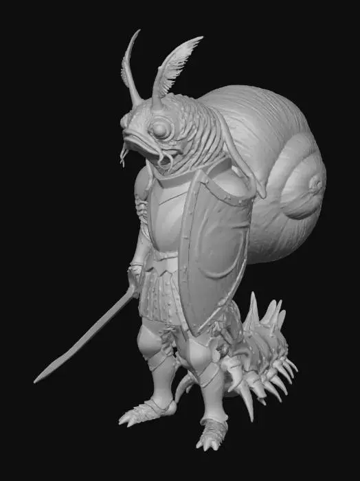 3D model for Galactic Snail Knight