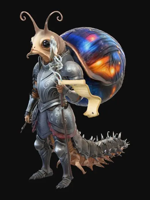3D model for Galactic Snail Knight