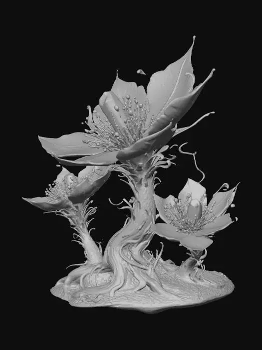 3D model for Blue star planet