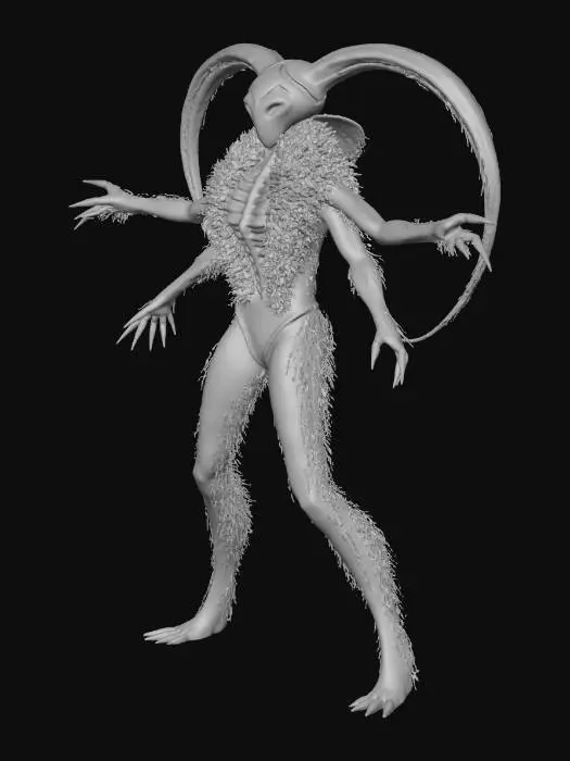 3D model for Vitra-Crotal no head fur