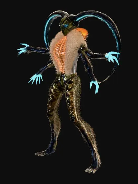 3D model for Vitra-Crotal no head fur