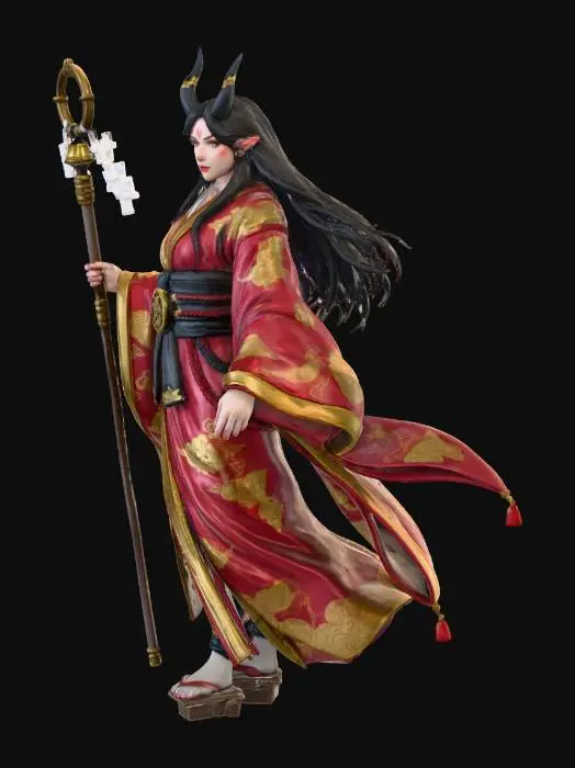 3D model for Enigmatic Sorceress