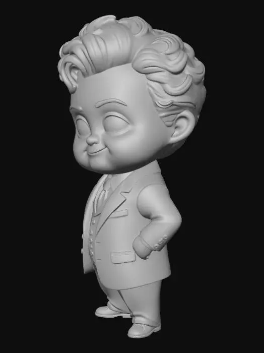 3D model for If the character off of good omen had a baby Crowley and  Aziraphale