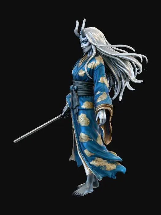 3D model for Hannya Warrior