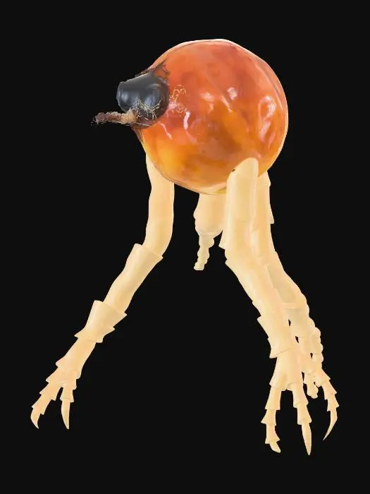 3D model for Helium alien inhaling