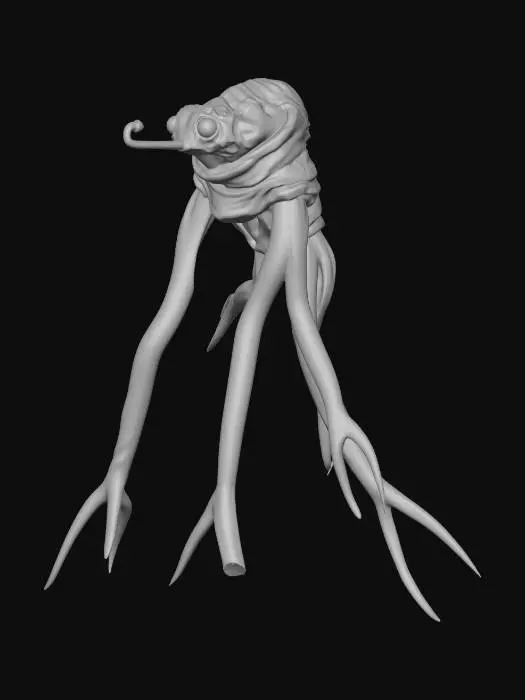 3D model for Helium alien exhaling