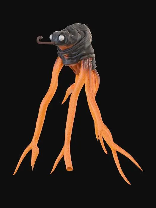 3D model for Helium alien exhaling