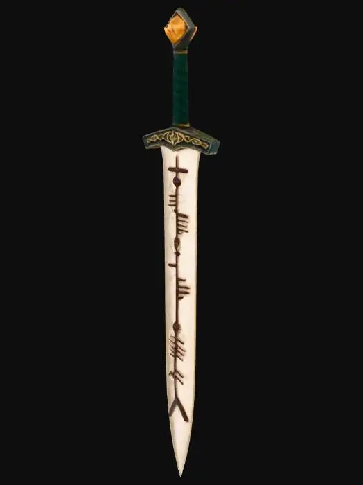 3D model for Ogham sword of love