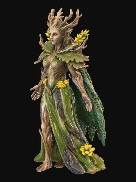 3D model for Ogham three queen