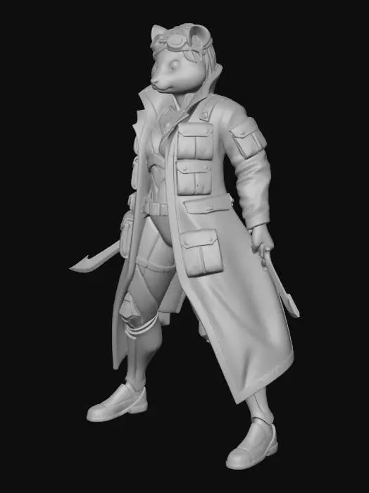 3D model for Hamster warrior