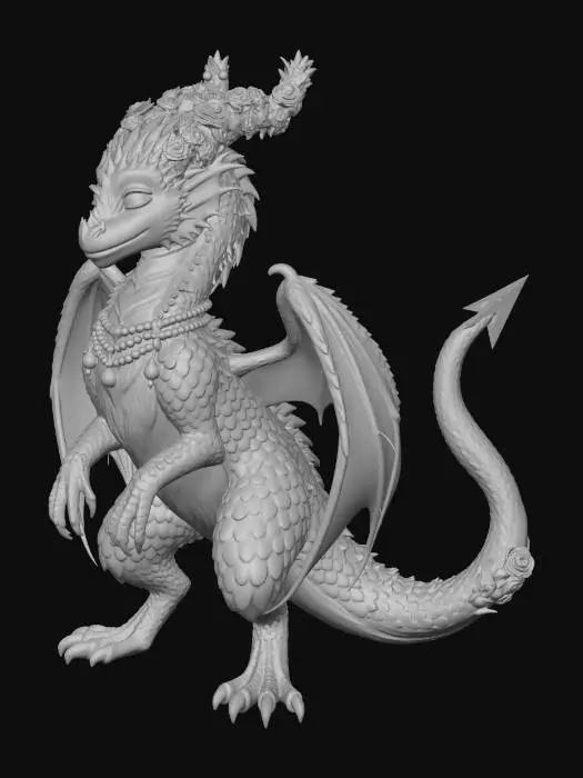 3D model for Valentine's dragon