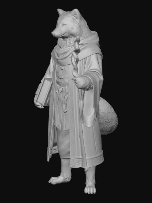 3D model for Runebound Fox Mage