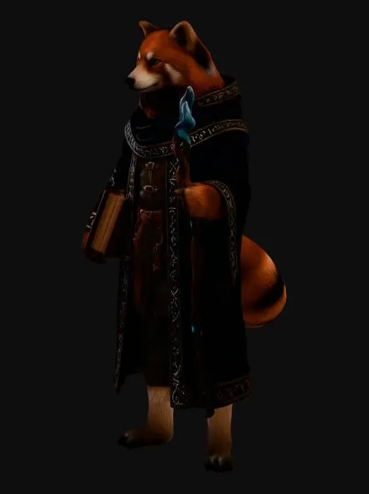 3D model for Runebound Fox Mage