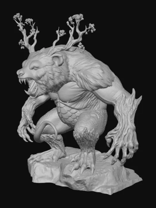 3D model for Verdant Howlfiend