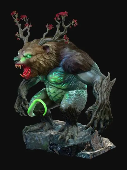3D model for Verdant Howlfiend
