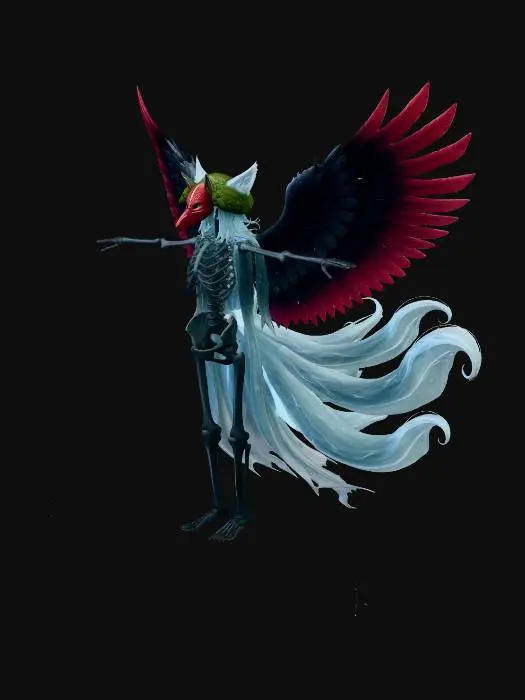 3D model for Frostbound Winged Oni