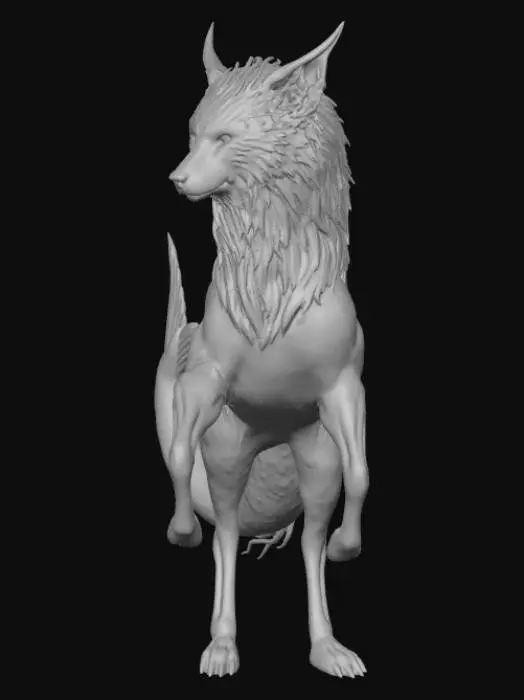 3D model for Scott/Irish The selkie tail, the wulver face, the kelpie body, the banshee skin, the brownie ears