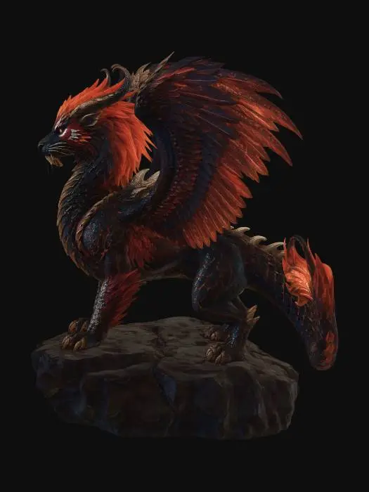 3D model for Crimson Emberwing