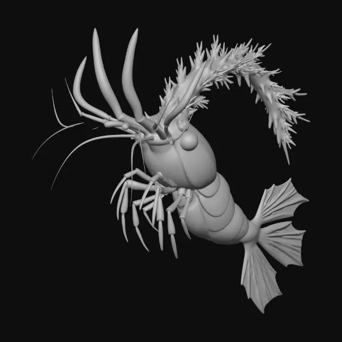 3D model for Glacial Sea-Gliders (food for jelly whale)