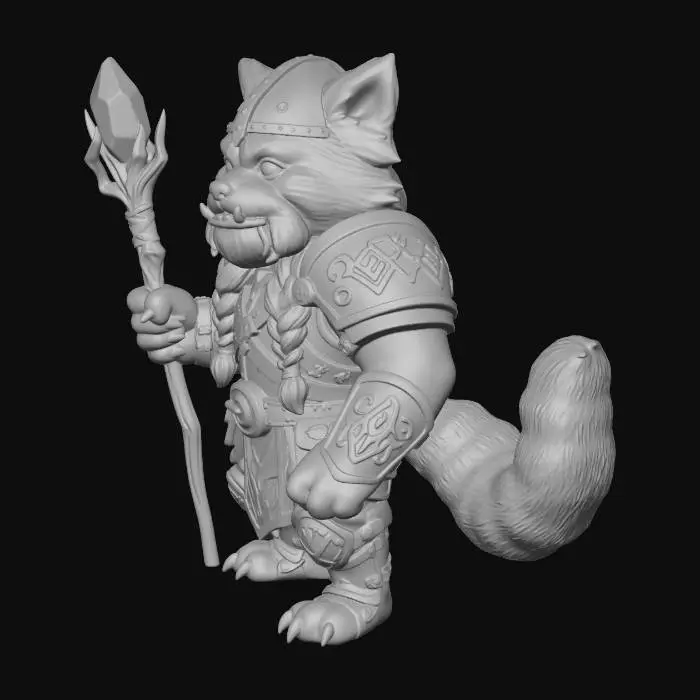 3D model for Warrior Panda Mage