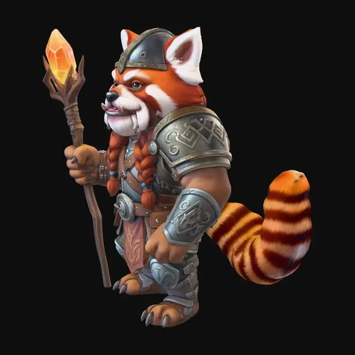 3D model for Warrior Panda Mage