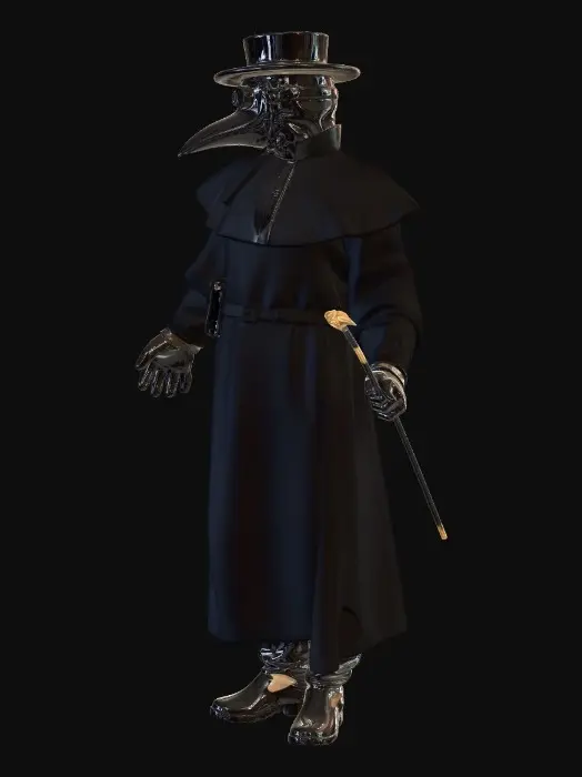3D model for Midnight Plague Doctor